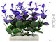 Tpster Aquarium Ornament Artificial Plant Purple