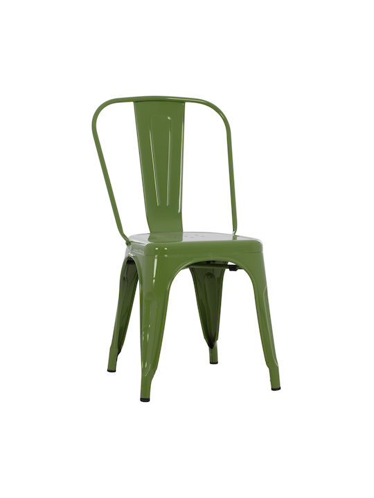 Melita-pro Dining Room Metallic Chair Light Oli...