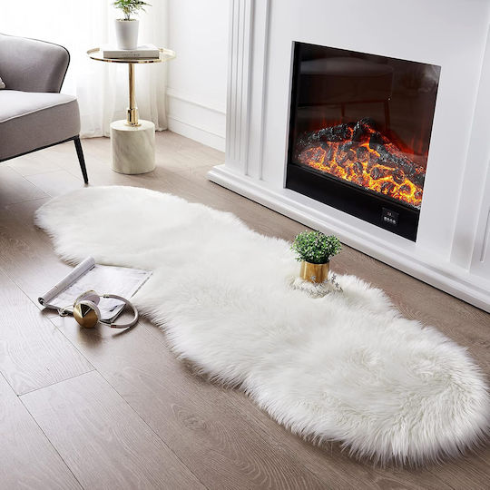 ForHome Χαλί Διάδρομος Λευκό 60x150cm