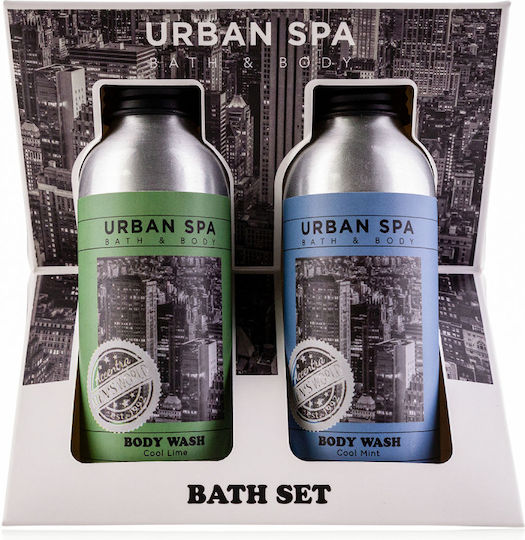 Accentra Urban Spa Cool Mint & Cool Lime Σετ Περιποίησης για Καθαρισμό Σώματος 2τμχ