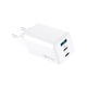 Forever Charger Without Cable GaN with USB-A Port and 2 USB-C Ports 65W Power Delivery Whites (TC-08-65ACC)