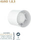 Redled Wall-mounted Ventilator Bathroom 120mm White