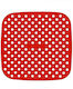 Re-use Silicone Base Air Fryer 19x19cm Red
