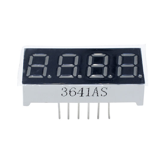 7-segment 4 Digit Red Led Display Common Anode 0.36"