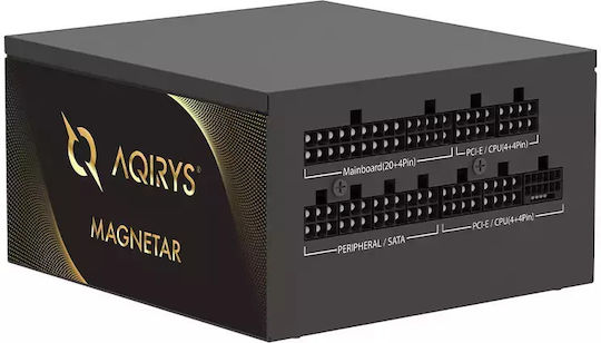 Aqirys Magnetar 750W Μαύρο Τροφοδοτικό Υπολογιστή Full Wired 80 Plus Gold