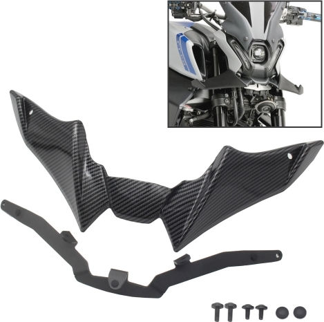 Μπροστά Spoilers Μοτοσυκλέτας για Yamaha MT-09 Μαύρο