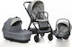 Giordani G-Comfort Verstellbar 3 in 1 Baby Kinderwagen Geeignet für Neugeborene Grey
