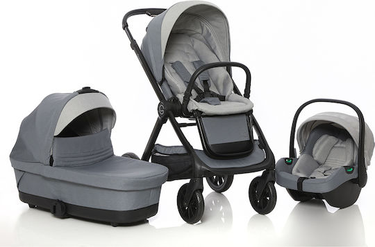 Giordani G-Comfort Verstellbar 3 in 1 Baby Kinderwagen Geeignet für Neugeborene Grey