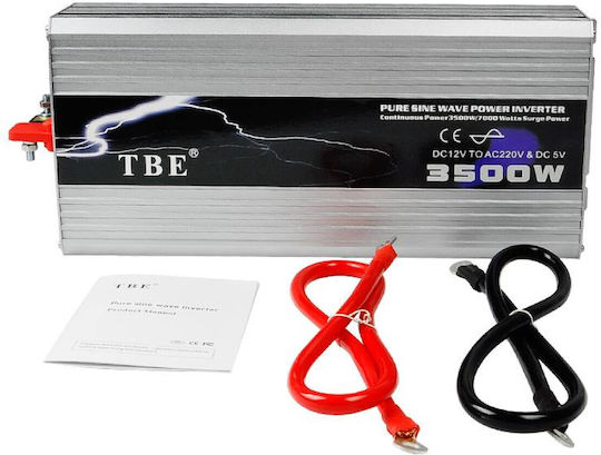Inverter Αυτοκινήτου 3500W για Μετατροπή 12V DC σε 220V AC
