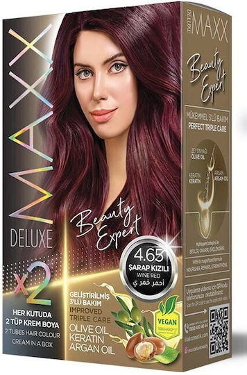 Maxx Deluxe Hair Color Βαφή Μαλλιών 4.65 Wine Red