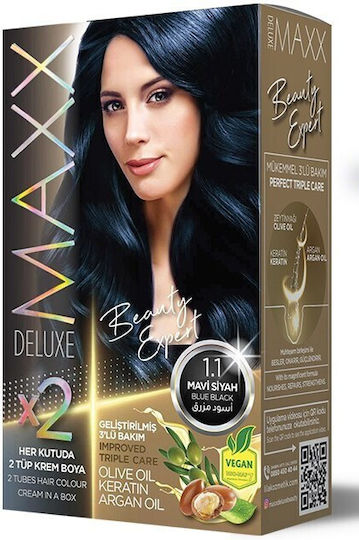 Maxx Deluxe Hair Dye Maxx Deluxe 1.1 Blue Black