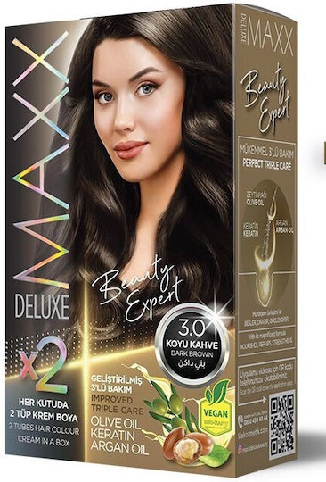 Maxx Deluxe Боя За Коса Перманентна 3.0 Тъмно Кафяво
