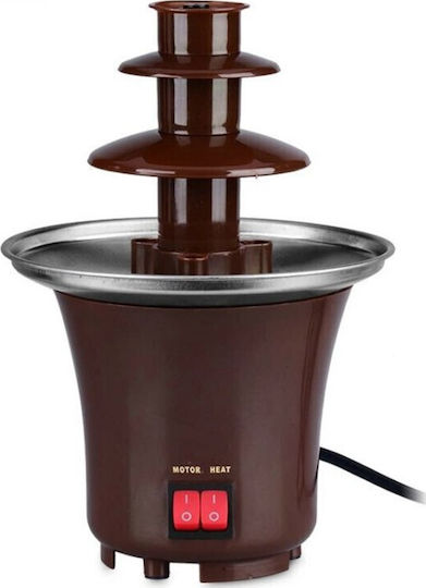 Brown Chocolate Fountain with 3 Flats 14.5x14.5x22cm