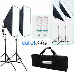 Diat Xl2 Softbox Lighting Set 2 Bulbs 1350w 22,000 Lumens Diat Xl2 Softbox Lighting Set 2 Bulbs 1350w 22,000 Lumens