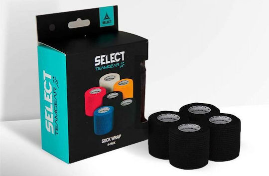 Select Sport Tape Gaiter 4/pack Fußballpfosten-Bänder Set 2Stk Schwarz