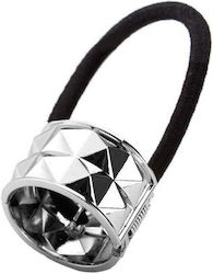 Ponytail Cuff Hair Scrunchie Silver