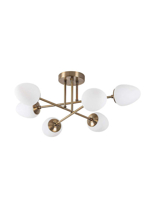 Opviq Camflo Deckenleuchte 81cm Gelb mit Fassung E14