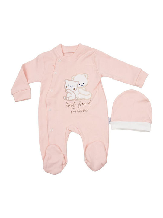 Kamtex Baby Babystrampler Langärmliges Pink