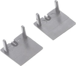 Elmark El-28eccr End Cap Profile El-28cr Silver Set