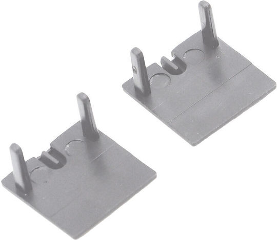 Elmark El-28eccr Endkappenprofil El-28cr Silber Set