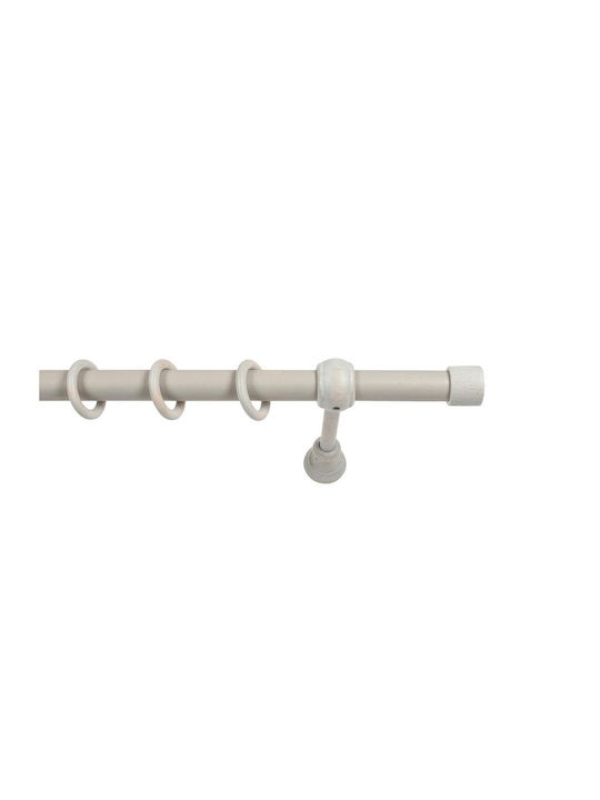 Grace Metalic Galerie pentru perdele Simplu Φ28mm 200buc Gri