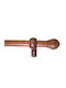 Grace Metallisch Vorhangstange Einfach Φ28mm 160cm Braun