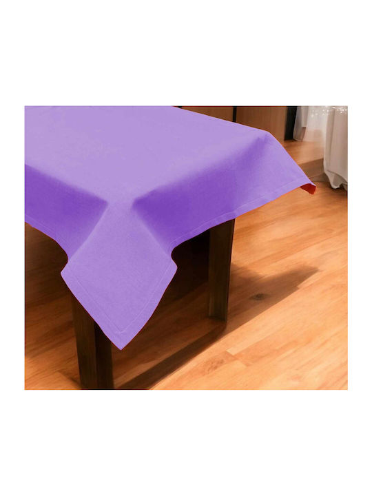 Linea Home Τραπεζομάντηλο Λινό W3688 Λιλά 140x140εκ.