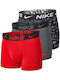 DriFit Essential Micro Trunk Herren Boxershorts Print, Grey, Red 3Packung