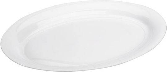 Servierplatte Oval Kunststoff Weiß 40x27.5cm 1Stück