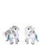 Kinder Silber Ohrringe 925° Pony Emaille