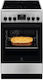 ELC Herd 57Es mit Keramikkochfeldern B50cm. Inox