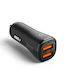 Spigen Ev302 Essential 30w Car Charger Car Charger 30W 3A with Ports: 2xUSB Black Color