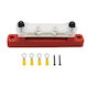 Cp-3118 150A 12-48V RV Yacht Single-row 2-way Busbar 4pcs Terminals Red