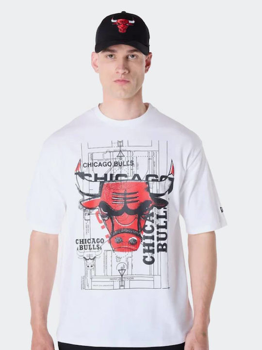 New Era Nba Αθλητικό T-shirt Λευκό