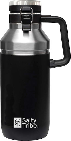 Salty Tribe Μπουκάλι Θερμός Ανοξείδωτο BPA Free 2.1lt Μαύρο με Λαβή