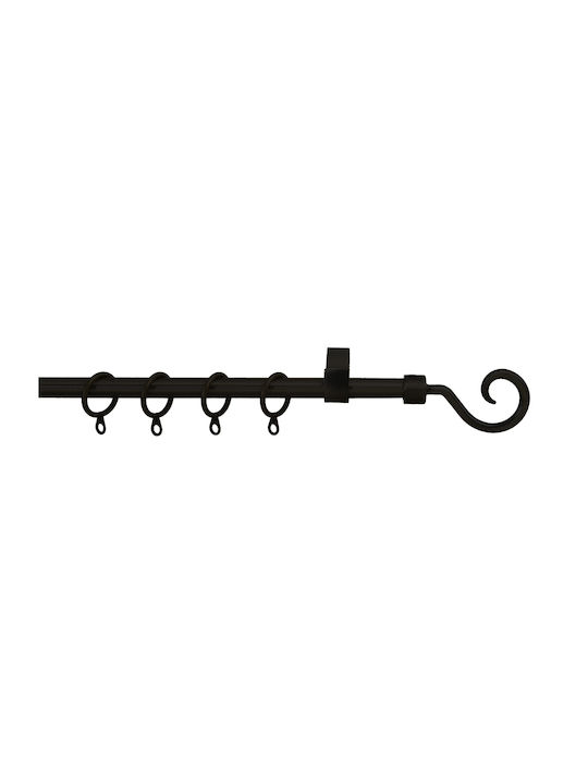 Grace Extendable Metallic Curtain Pole Single Φ...