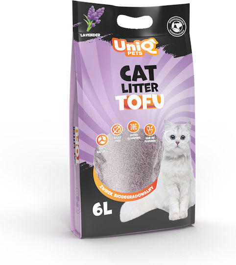 Uniq Nisip pentru Pisici Tofu cu Aromă Lavanda 2.5kg / 6lt