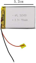 Li-Po Battery 3.7V 750mAh for RC Vehicle