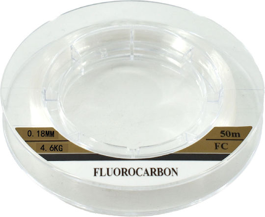 Tpster Angelschnur Fluorocarbon 0,18mm Max 4,6kg 50m 27509