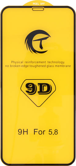9D Full Face Tempered Glass Black (iPhone 11 Pro)