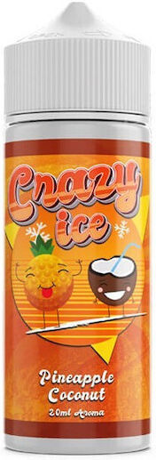 Steam City Flavor Shot Crazy Ice 20ml/120ml 1τμχ Crazy Ice Pineapple Coconut