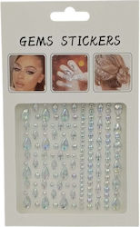 Silver Face Rhinestone Stickers Various Designs Silver Face Rhinestone Stickers Various Designs