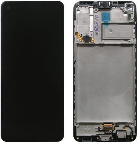 Samsung O ecran cu Mecanism Tactil și Cadru pentru Samsung A217F Galaxy A21s (Negru)