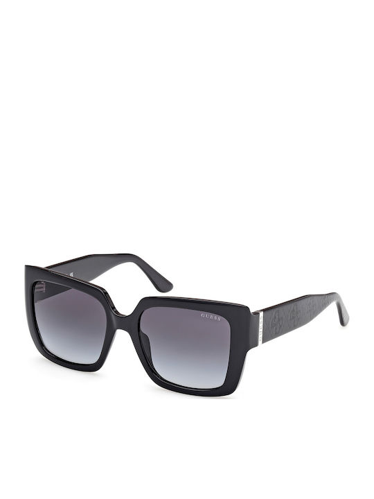 Guess Women's Sunglasses with Black Plastic Frame and Gray Gradient Lens GU00200 01B