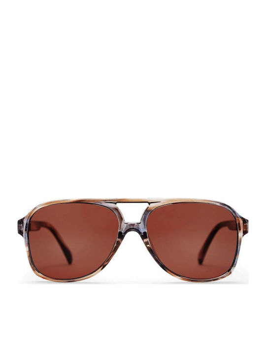 Chpo Sunglasses Gray with Acetate Frame & Brown Lens