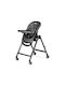 Peg Perego Living Αναδιπλούμενο Καρεκλάκι Φαγητού 2 in 1 με Ρυθμιζόμενο Ύψος True Black