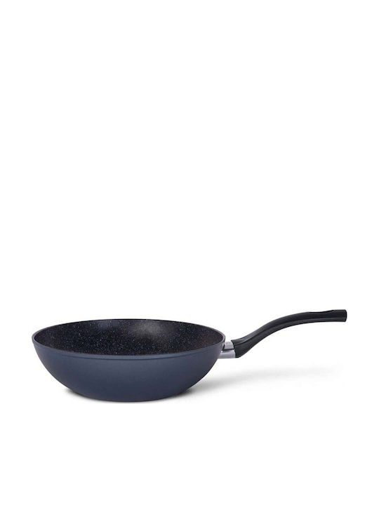Max Home Tvs Easy Eco Wok Aluminum with Lid Non-Stick Interior Coating 28cm