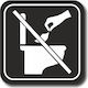 Self-Adhesive Square Sign "No Throwing Paper in...
