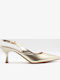 Gold Heels with Strap