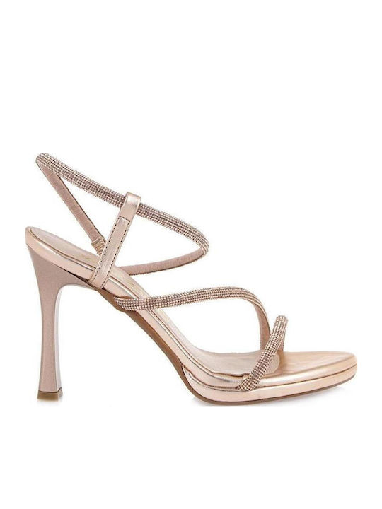 Ragazza Women's Sandals with Strass Rose Gold
